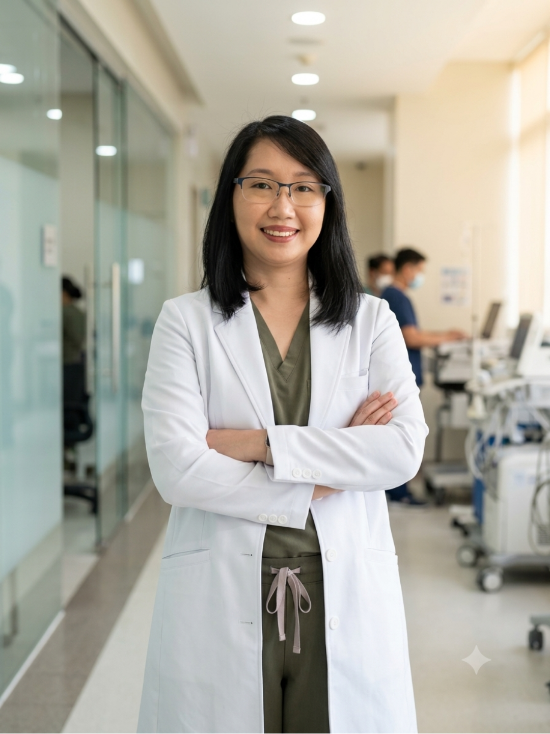 Dr. Tessa Wee at the hospital